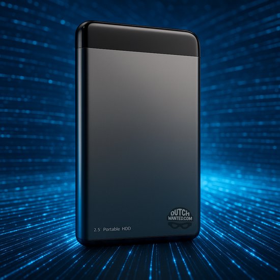 Dutch Wanted Draagbare HHD Externe Harde Schijf - 2TB Opslag - Snelle writing speed - Plug and play - Portable storage - Opslag extern pc of laptop - USB 3.2 - Snelle Harde schijf expansion van Merkloos