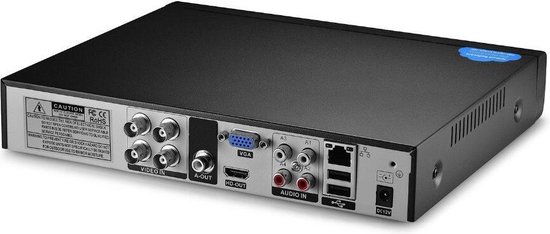 DVR Recorder 4 Kanaals 4CH Hoge Resolutie DVR H.264 AHD KIT Recorder + 500GB Geheugen van Merkloos