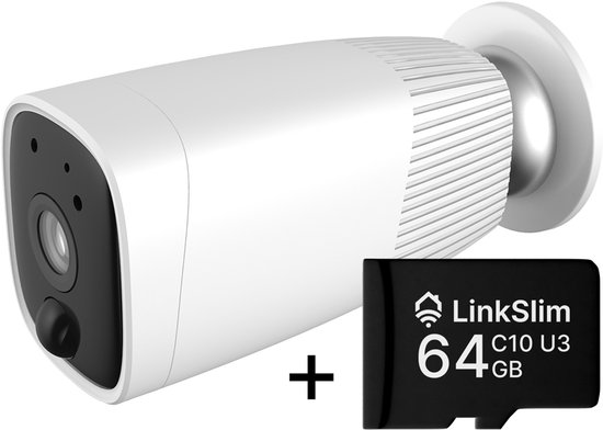 EagleEye® WIFI buiten beveiligingscamera - Incl. geheugenkaart - Volledig draadloos - Gratis app - Wit van Merkloos
