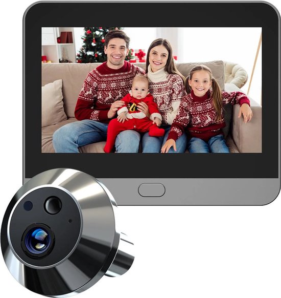 Een slimme deurbel uitgerust met een high-definition camera, een 140° groothoeklens, nachtzicht, bewegingsdetectie, wifi en tweeweg spraakcommunicatie - voor, uw slimme video-toegangscontrolesysteem.