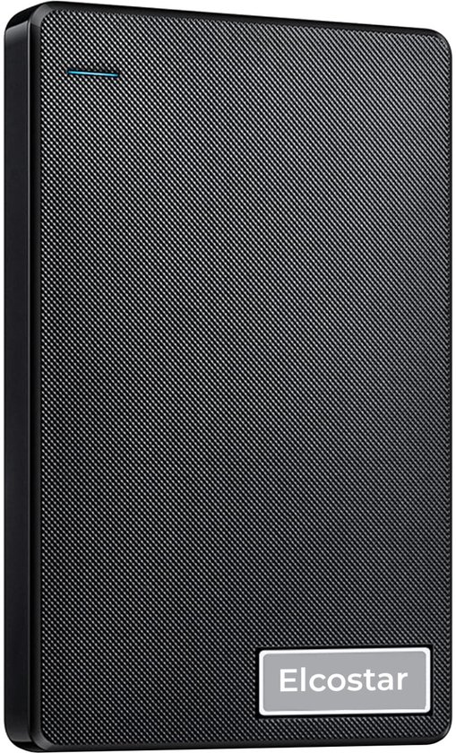 Elcostar Externe harde schijf 1TB - HDD - Harde schijf extern - Externe harde schijven - Geschikt voor Windows, Mac & Smartphone - Inclusief USB kabel