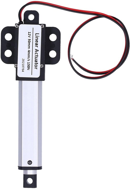 Electric linear drive, 50 mm stroke, linear motion drive, 12 V DC, linear drive for cabinets and window openers - ShopVlot