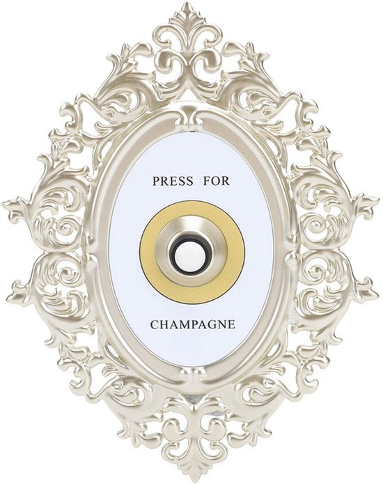 Elegante Retro Deurbel in Franse Stijl met Champagne Knop, Interactieve Deurbel voor Thuis en Hotels, Decoratieve Deurbel voor Sfeervolle Ingangen