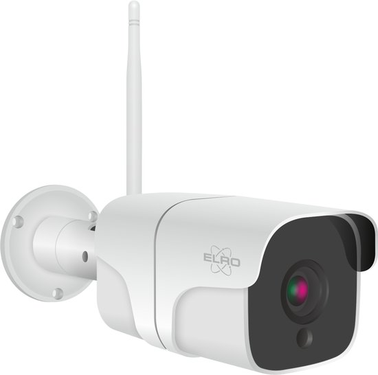 ELRO CO7000 Outdoor Wifi IP Beveiligingscamera met bewegingsmelder en nachtzicht - Full HD 1080P Bewakingscamera - IP66 Waterdicht van Elro