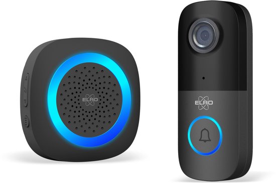 ELRO DV2000IP Wifi IP Video Deurbel – met Binnenunit – 1080P Full HD – Opname bij aanbellen of beweging - IP55 Waterdicht van Elro