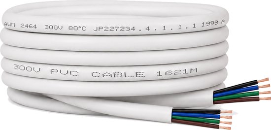 ELRO DVW5 4-Draads Intercomkabel 5 Meter – Geschikt voor ELRO DV700 & DV4000 Serie