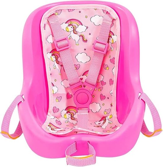 Equivera Fietszitje Pop - Poppenzitje Fiets - Fietsstoeltje Pop - Poppenzitje - Poppenzitje Voor Kinderfiets van Equivera