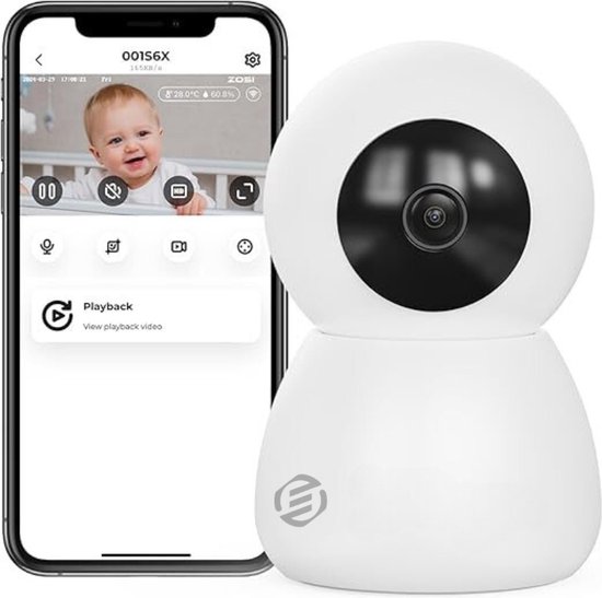 Equivera Honden Camera - Beveilingingscamera - Huisdiercamera - WiFi - Petcam - Eenvoudige Installatie - Indoor Camera van Equivera
