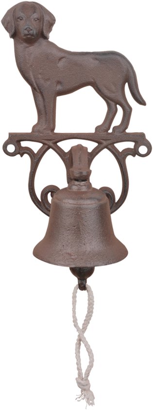 Esschert design Deurbel hond - gietijzer - L25 cm - vintage - klassieke deurbel - bel