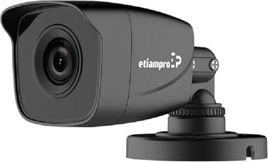 EtiamPro Bewakingscamera HD - CCTV - Cilindrisch - Met nachtzicht tot 30m - 1080p - Voor binnen en buiten - Zwart