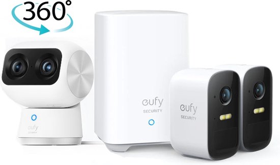 Eufy by Anker 2C set + EufyCam S350 4K- Bundel van Eufy