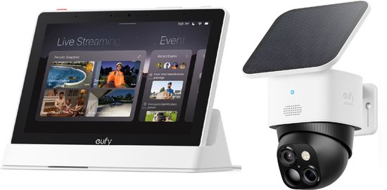 eufy E10 Smart Display-Slimme Home Hub + eufy Security S340 Solocamera - Bundelvoordeel van Eufy