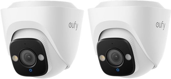 eufy E41 - Turret Security Camera - 4K UHD - 122° FOV - AI-detectie - 2 pack van Merkloos