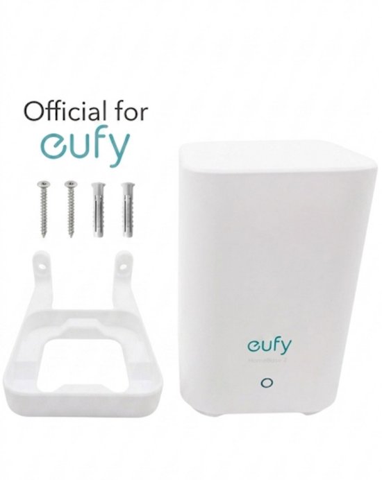 eufy HomeBase 2 Muurbeugel - Muurhouder - Duurzame Ophangbeugel - wandbeugel -Incl. Schroeven, Pluggen - Gemaakt in NL - 100% Gerecycled Plastic - Wit van Merkloos