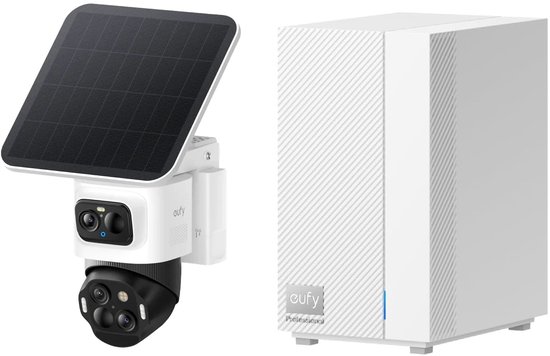 eufy HomeBase Professional S1 + eufy Security eufyCam S4 triple lens Bullet-PTZ - 4K UHD - 360° Pan & Tilt - auto-tracking - Kleurennachtzicht - Bundelvoordeel van Eufy