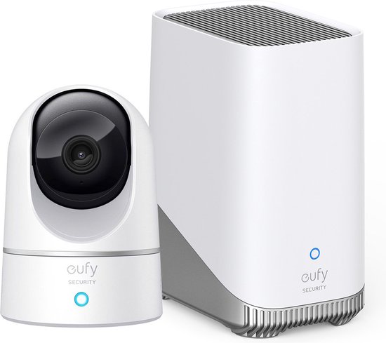 Eufy Pan & Tilt 2K Indoor Beveiligingscamera + HomeBase 3 - Centraal Beveiligingsmanagement - 16TB Opslag - Werkt met alle Eufy apparaten van Eufy
