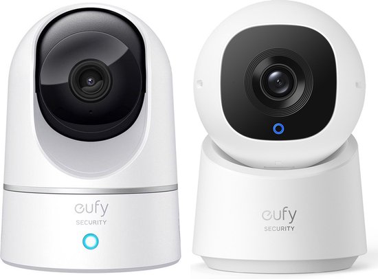 Eufy Pan & Tilt 2K Indoor + C220 met 2K resolutie en 360° PTZ Beveiligingscamera voor binnen van Eufy