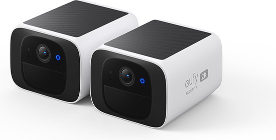 Eufy S220 SoloCam 2K Draadloze Beveiligingscamera - 2 Solar Camera's - Wit van Eufy
