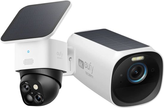 Eufy S340 SoloCam 3K Draadloze Solar Beveiligingscamera + EufyCam 3 add on - Voordeelbundel van Eufy