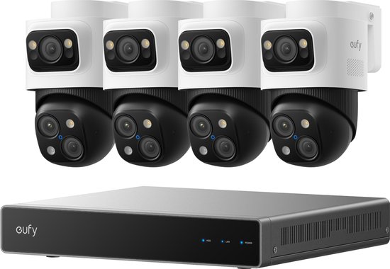 eufy S4 Max PoE Camera Systeem met NVR - PTZ Bewakingscamera�s