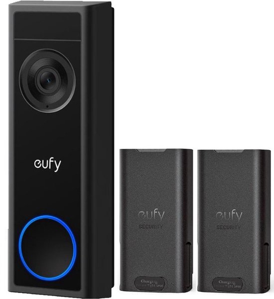 eufy Security C31 Video Deurbel- 2K Resolutie - Nachtzicht - Draadloos/Batterij + extra Batterij