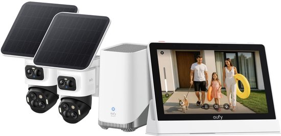 eufy Security eufyCam S4 2-camera set - wit + Smart Display E10 van Eufy