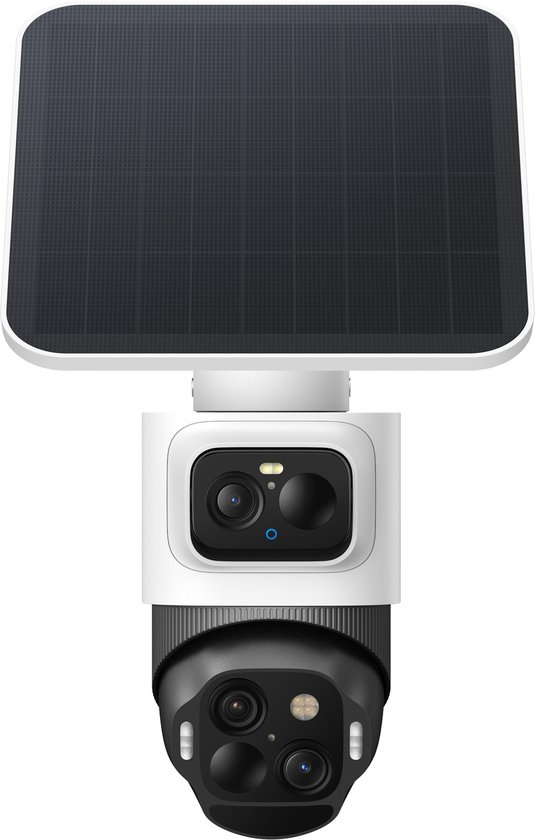 eufy Security eufyCam S4 - Beveiligingscamera buiten - triple lens Bullet-PTZ - 4K UHD - 360° Pan & Tilt - auto-tracking - Kleurennachtzicht - compatibel met HomeBase S380 van Eufy
