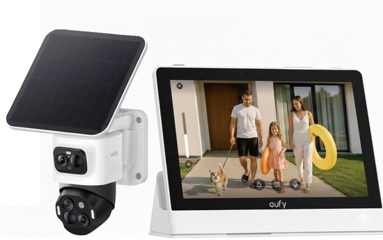 eufy Security eufyCam S4 + eufy E10 Smart Display-Slimme Home Hub van Merkloos