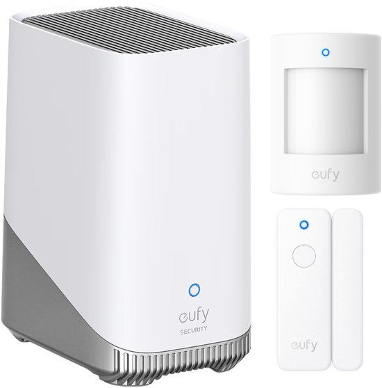 eufy Security HomeBase 3 S380 basissysteem + E20 raam/deur sensors + E20 bewegingsmelder - Alarm Bundel van Eufy