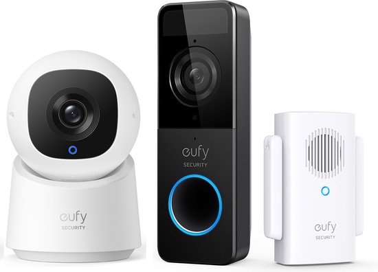 Eufy Security - Indoor Cam C220 + Eufy C210 deurbel - Voordeelbundel van Eufy