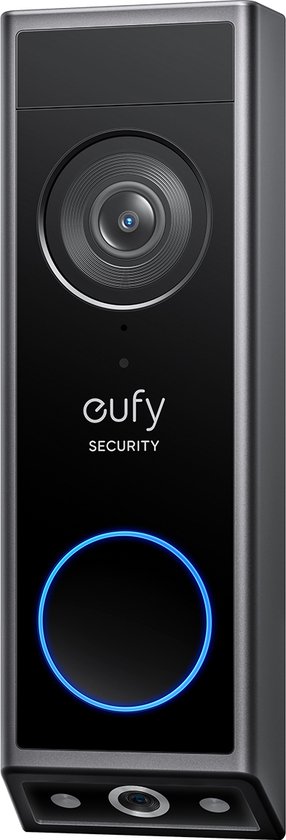 eufy Security -Video Doorbell E340-dubbele camera met Delivery Guard- 2K-nachtzicht in kleur-bedraad of met accu-draadloze bel-uitbreidbare lokale opslag tot 128 GB-geen maandelijkse kosten van Eufy