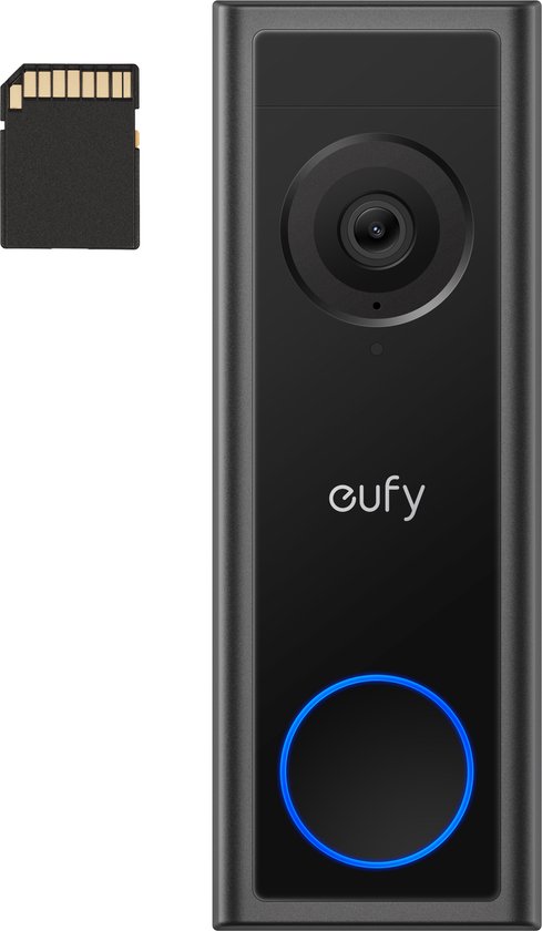 Eufy Videodeurbel C31 Incl. 32G SD-kaart | zowel bedraad als op accu | 2K FHD | geen Homebase nodig van Eufy