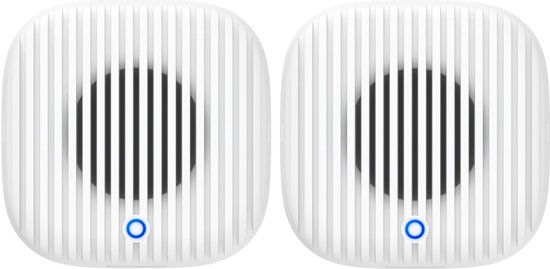 eufy Videodeurbel Chime 2-2pack, 10 Ingebouwde Beltonen, 2,4 GHz en 5 GHz Dual-band Wifi, Makkelijk te Installeren, Automatisch Koppelen via Bluetooth, Volume Instelbaar tot 80 dB van Merkloos