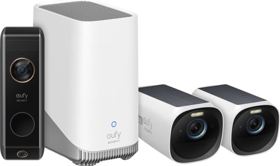 eufyCam 3 Set met 2 camera's + Eufy Doorbell Dual Camera - Bundelvoordeel van Eufy