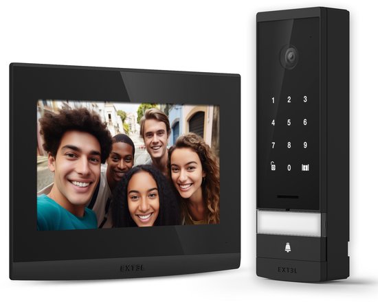 Extel Open 3K Wifi intercom met camera - bedraad - met keypad van Extel