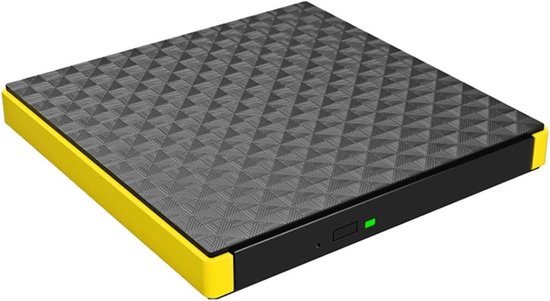 Extern Dvd-station - Dvd Brander - Films Kijken - Intelligente Geluidsdemping - 14.1 cm Breed - Geel