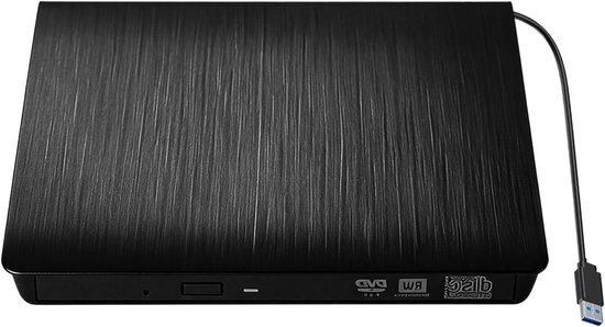 Extern Schijfstation - Optisch Station Schijfbrander - Bestandsoverdracht Gegevens - USB 3.0 Type-C - 14.7x14.5x1.9cm - Zilver