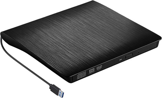Extern Schijfstation - USB Lezer Brander - Gegevensbeheer Back-ups - Snelle USB 3.0 - 14.7x14.5x1.9cm - Zilver