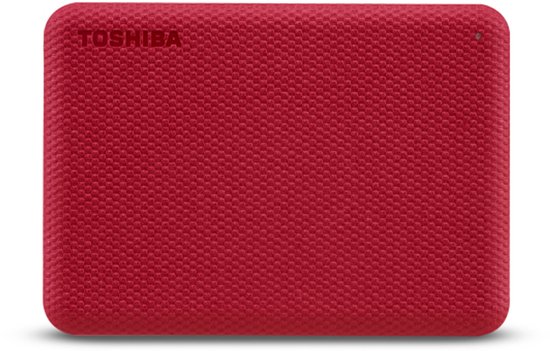 External Hard Drive Toshiba CANVIO ADVANCE Red 2 TB USB 3.2 Gen 1