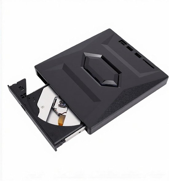 Externe Blu-ray Drive - CD DVD Brander - Data Archiveren - USB 3.0 Type C - 12 cm - Zwart