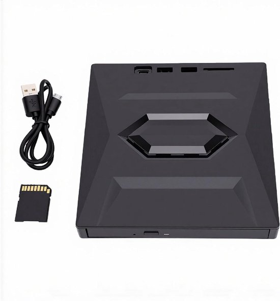 Externe Blu-ray Drive - Optische Lezer - Films Afspelen - Hoge Snelheid 5Gbps - USB 3.0 Type C - Zwart