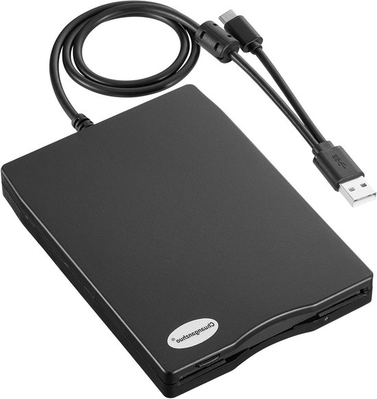 Externe disk drive - Floppy reader - Oude bestanden lezen - Plug and Play - 35 inch - Zwart