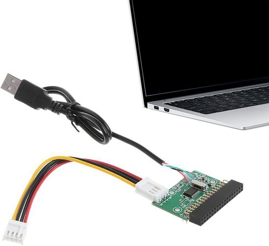 Externe diskettestation - USB-converter - Gegevens overzetten - Plug and play - 144 MB - Zwart