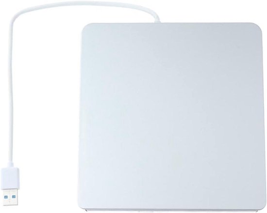 Externe DVD Brander - CD Lezer - Data Archiveren - Draagbaar Slank Ontwerp - USB 3.0 - Zilver