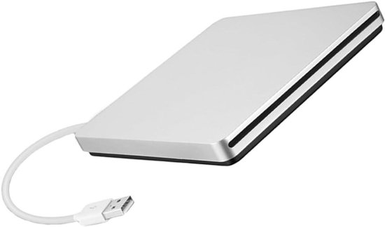 Externe DVD Brander - CD ROM Station - Bestanden Branden - Snelle Gegevensoverdracht - 5.58 inch - Zilvergrijs