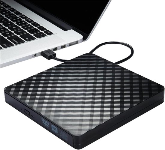 Externe DVD Brander - CD Speler - Bestanden Archiveren - USB 3.0 Poort - Ultra-slank - Zwart