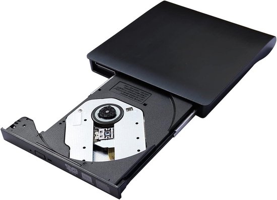 Externe DVD Brander - DVD RW Drive - Bestanden Archiveren - USB 3.0 Interface - Ultra-dun formaat - Zwart