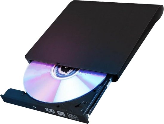 Externe DVD Drive - CD/DVD Speler - Films Kijken - Plug and Play - Compact Formaat - Zwart