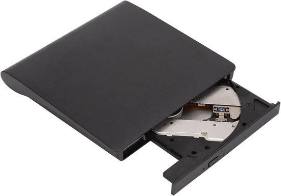Externe Dvd-drive - Draagbare Ultradunne - Data Back-ups - Snelle USB3.0 - 17x17x3 cm - Zwart