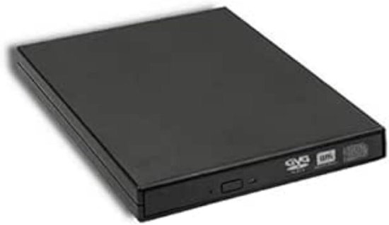 Externe DVD-RW Recorder - Dvd Brander - Bestanden Archiveren - USB 2.0 Aansluiting - 267 Gram - Zwart